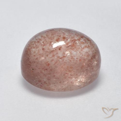 Strawberry Quartz Gemstone in 10 x 8 mm (calibrated) Size for Sale, Strawberry Quartz Stone in Earthy Pink Color