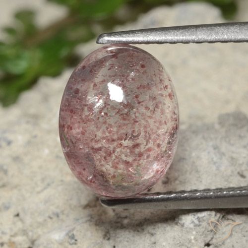 2.94ct Natural Deep Bubblegum Pink Strawberry Quartz, Oval, Translucent