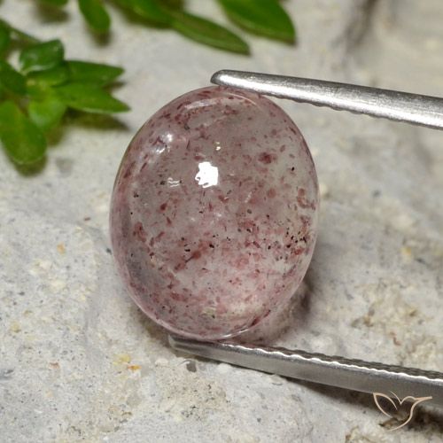 4.35ct Natural Deep Bubblegum Pink Strawberry Quartz, Oval, Translucent
