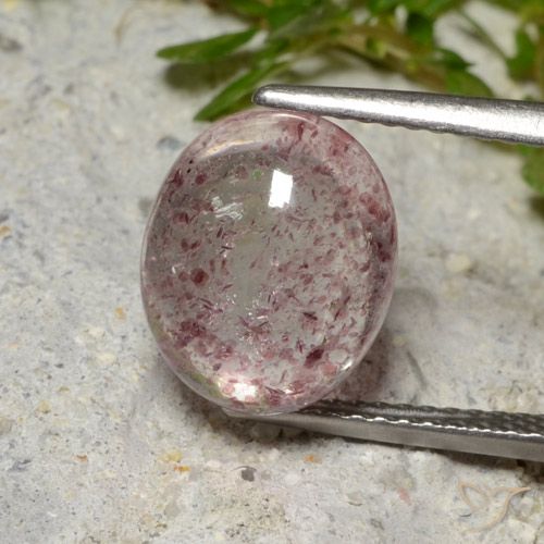 4.09ct Natural Medium Pink Strawberry Quartz, Oval, Translucent