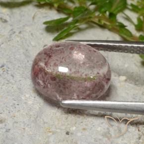 Strawberry Quartz Gemstone in 11 x 9 mm (calibrated) Size for Sale, Strawberry Quartz Stone in Medium Pink Color