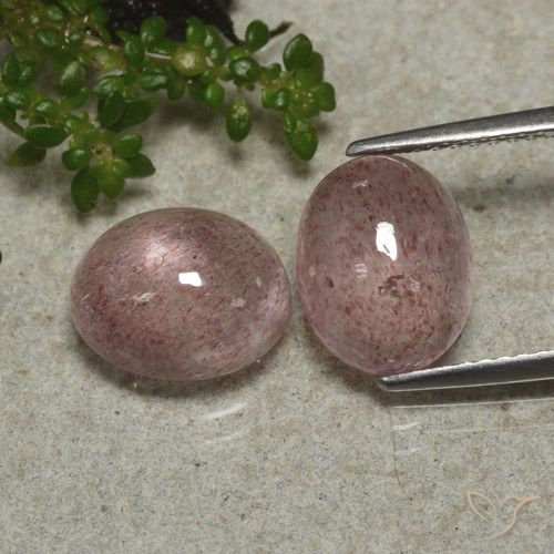 6.34 ct Oval Strawberry Quartz, 10.1 x 8.2 mm From Russia, Photo A