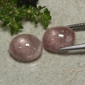Strawberry Quartz Gemstones in 10 x 8 mm (calibrated) Size for Sale, Strawberry Quartz Stones in Medium Pink Color