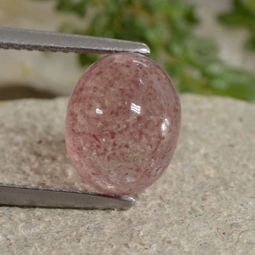 3.90ct Natural Pink Tone Strawberry Quartz, Oval, Translucent