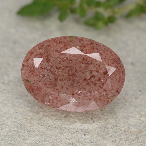 Quartz Fraise Rose oval facet De Russie, 13,8 x 9,9mm, poids de 5,8 ct, pierre gemme naturelle Non traité de pureté Translucide, 1 pièce Quartz Fraise, couleur Rose moyen, dureté Mohs de 7 convient aux bijoux de tous les jours, pierre de sagesse, Photo A