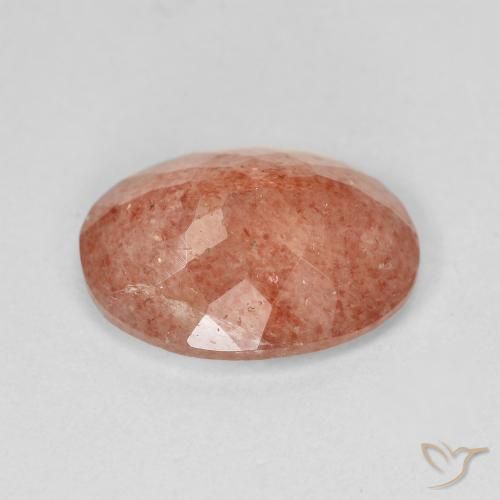 Strawberry Quartz Gemstone in 14 x 10 mm (calibrated) Size for Sale, Strawberry Quartz Stone in Light Pink Color