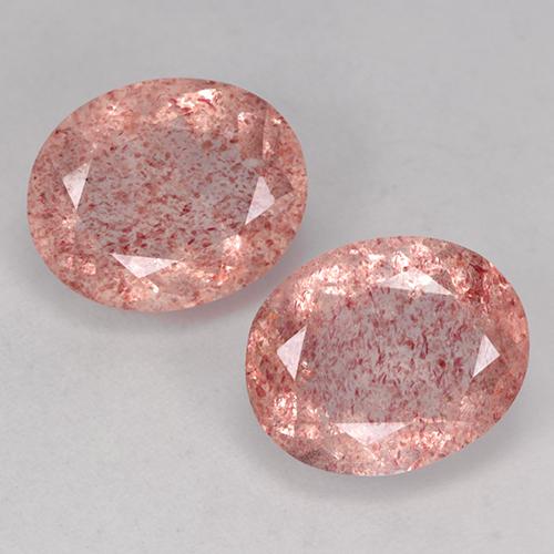 Light Rose Pink Strawberry Quartz Gem - 3.6ct Oval Facet (ID: 526124)
