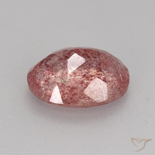 Strawberry Quartz Gemstone in 11 x 9 mm (calibrated) Size for Sale, Strawberry Quartz Stone in Deep Pink Color