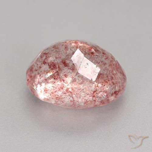 Strawberry Quartz Gemstone in 11 x 9 mm (calibrated) Size for Sale, Strawberry Quartz Stone in Light Pink Color