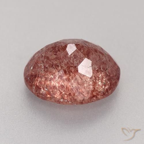 Strawberry Quartz Gemstone in 11 x 9 mm (calibrated) Size for Sale, Strawberry Quartz Stone in Raspberry Pink Color