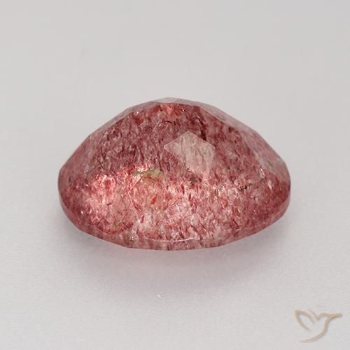 Strawberry Quartz Gemstone in 11 x 9 mm (calibrated) Size for Sale, Strawberry Quartz Stone in Deep Pink Color