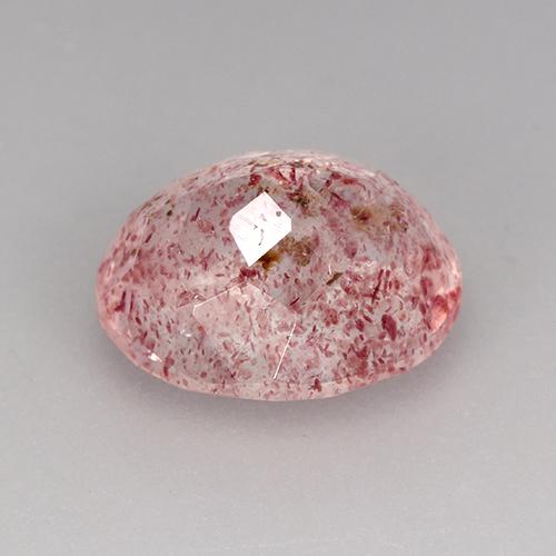 Strawberry Quartz Gemstone in 11 x 9 mm (calibrated) Size for Sale, Strawberry Quartz Stone in Bubblegum Pink Color