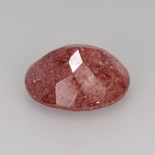 Strawberry Quartz Gemstone in 11 x 9 mm (calibrated) Size for Sale, Strawberry Quartz Stone in Brick Red Color