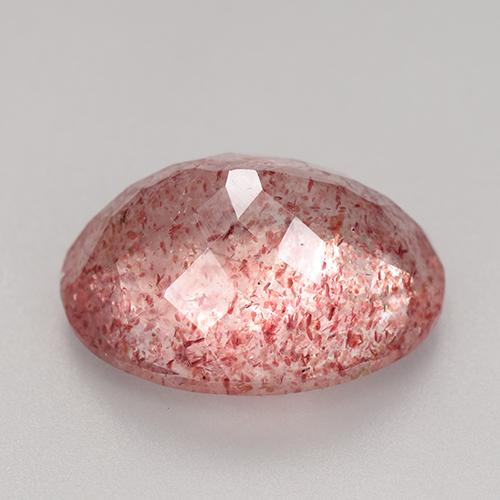 Strawberry Quartz Gemstone in 16 x 12 mm (calibrated) Size for Sale, Strawberry Quartz Stone in Medium Pink Color