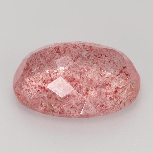 Strawberry Quartz Gemstone in 16 x 12 mm (calibrated) Size for Sale, Strawberry Quartz Stone in Light Hot Pink Color