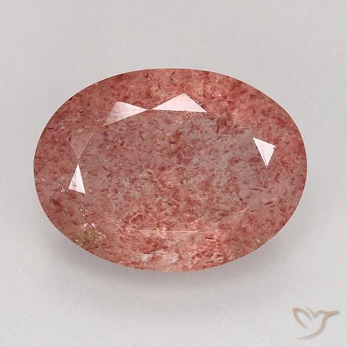 Cuarzo Fresa De Talla Ovalada De 7,9 Quilates, 16,1 x 12 MM De Brasil, Photo A