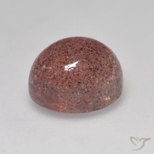 Strawberry Quartz Gemstone in 9 x 7 mm (calibrated) Size for Sale, Strawberry Quartz Stone in Rose Pink Color