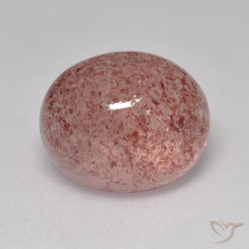 5.29ct Natural Rose Pink Strawberry Quartz, Oval, Translucent