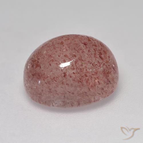 Strawberry Quartz Gemstone in 11 x 9 mm (calibrated) Size for Sale, Strawberry Quartz Stone in Rose Pink Color