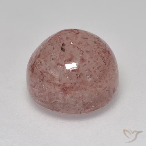 Strawberry Quartz Gemstone in 10 mm (calibrated) Size for Sale, Strawberry Quartz Stone in Light Rose Pink Color