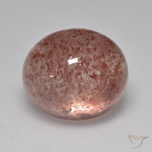 8.68ct Natural Medium Pink Strawberry Quartz, Oval, Translucent