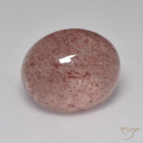 Strawberry Quartz Gemstone in 12 x 10 mm (calibrated) Size for Sale, Strawberry Quartz Stone in Earthy Pink Color