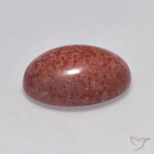 Strawberry Quartz Gemstone in 13 x 9 mm (calibrated) Size for Sale, Strawberry Quartz Stone in Medium Pink Color