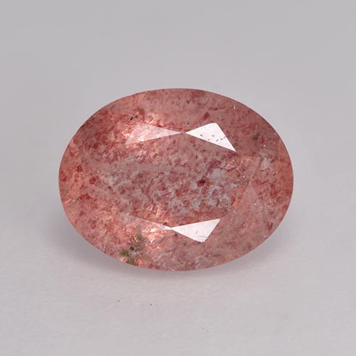 Rosa rosado Cuarzo Fresa Gema - 1.9ct Forma ovalada (ID: 529052)