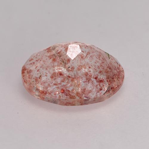 Strawberry Quartz Gemstone in 9 x 7 mm (calibrated) Size for Sale, Strawberry Quartz Stone in Light Pink Color
