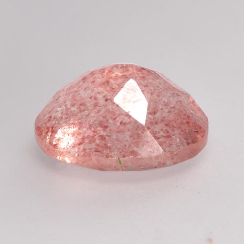 Strawberry Quartz Gemstone in 9 x 7 mm (calibrated) Size for Sale, Strawberry Quartz Stone in Earthy Pink Color