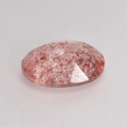 Strawberry Quartz Gemstone in 9 x 7 mm (calibrated) Size for Sale, Strawberry Quartz Stone in Medium Pink Color