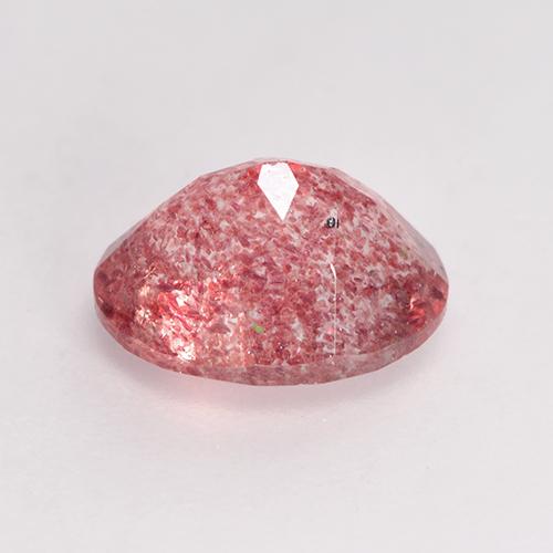 Strawberry Quartz Gemstone in 9 x 7 mm (calibrated) Size for Sale, Strawberry Quartz Stone in Medium Pink Color