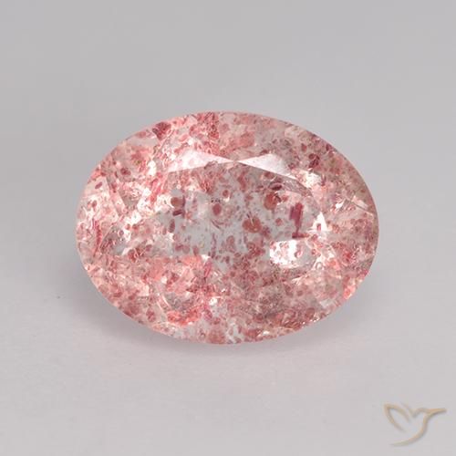1.88 ct Oval Cut Strawberry Quartz, 9.1 x 7 mm From Russia, Photo A