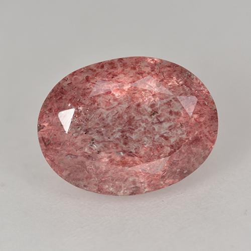 Оттенки розового Клубничный Кварц Камень - 2ct Фасетный Овал (ID: 530295)