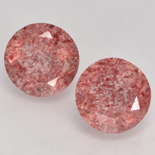 2.72 ct Round Cut Strawberry Quartz, 7.1 mm From Russia, Photo A