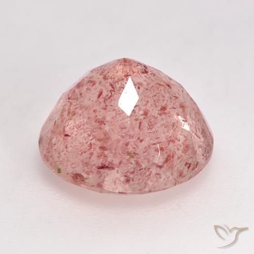 Strawberry Quartz Gemstone in 10 mm (calibrated) Size for Sale, Strawberry Quartz Stone in Light Rose Pink Color