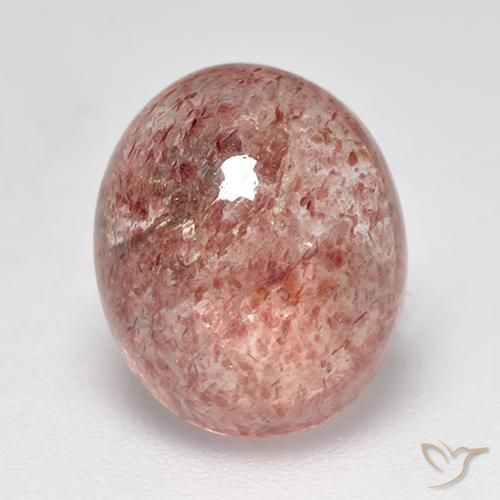 3.85ct Natural Rose Pink Strawberry Quartz, Oval, Translucent