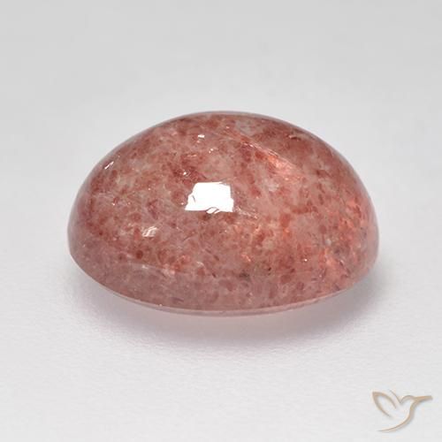 Strawberry Quartz Gemstone in 11 x 9 mm (calibrated) Size for Sale, Strawberry Quartz Stone in Rose Pink Color