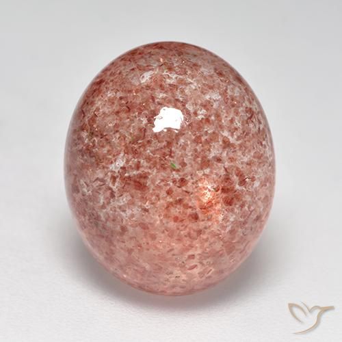 7.58ct Natural Medium-Light Pink Strawberry Quartz, Oval