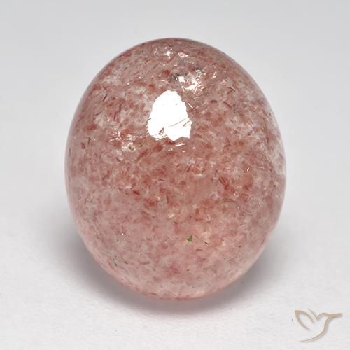 5.78ct Natural Light Pink Strawberry Quartz, Oval, Translucent