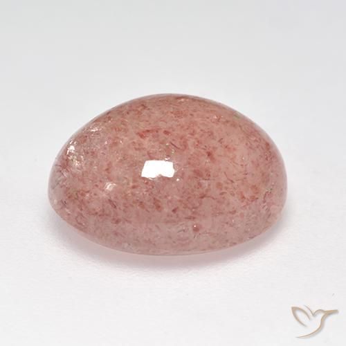 Strawberry Quartz Gemstone in 12 x 10 mm (calibrated) Size for Sale, Strawberry Quartz Stone in Light Pink Color