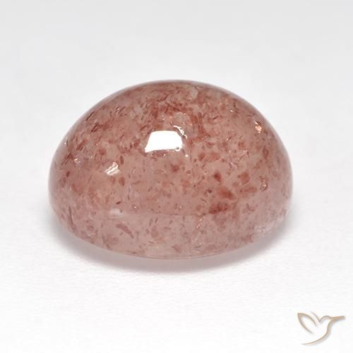 Strawberry Quartz Gemstone in 12.5 x 10.5 mm Size for Sale, Strawberry Quartz Stone in Light Pink Color