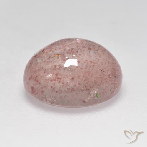Strawberry Quartz Gemstone in 11 x 9 mm (calibrated) Size for Sale, Strawberry Quartz Stone in Flamingo Pink Color