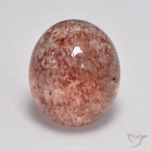3.82ct Natural Medium Pink Strawberry Quartz, Oval, Translucent