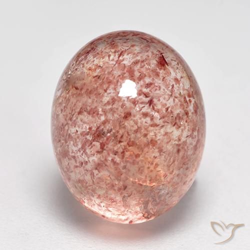 Quarzo fragola ovale da 5,28 ct, 11,4 x 9,2 mm dalla Russia, Photo A