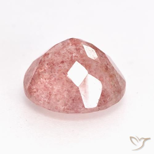 Strawberry Quartz Gemstone in 10 mm (calibrated) Size for Sale, Strawberry Quartz Stone in Light Rose Pink Color