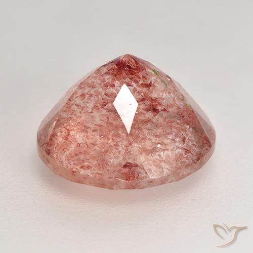 Strawberry Quartz Gemstone in 10 mm (calibrated) Size for Sale, Strawberry Quartz Stone in Indian Red Color