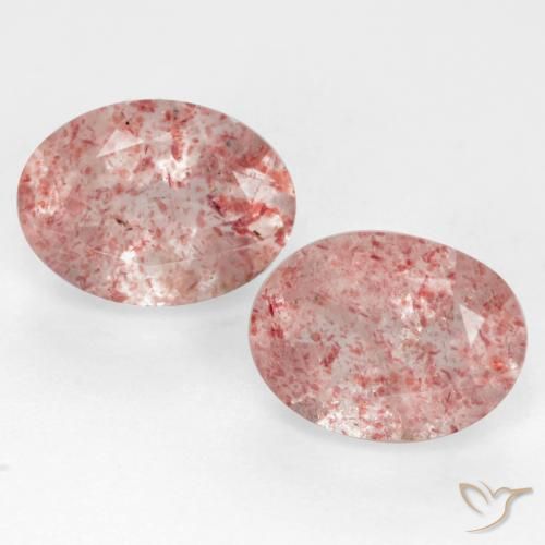 2.23 ct Oval Cut Strawberry Quartz, 8.1 x 6 mm From Russia, Photo A