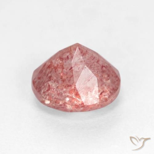 Strawberry Quartz Gemstone in 7 mm (calibrated) Size for Sale, Strawberry Quartz Stone in Light Rose Pink Color
