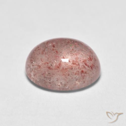 Strawberry Quartz Gemstone in 8 x 6 mm (calibrated) Size for Sale, Strawberry Quartz Stone in Light Pink Color